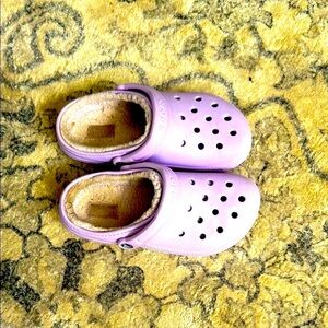 CROCS Purple Slippers with Signature Comfort